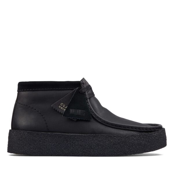 Wallabee Cup Boot  Black Leather - Image 2