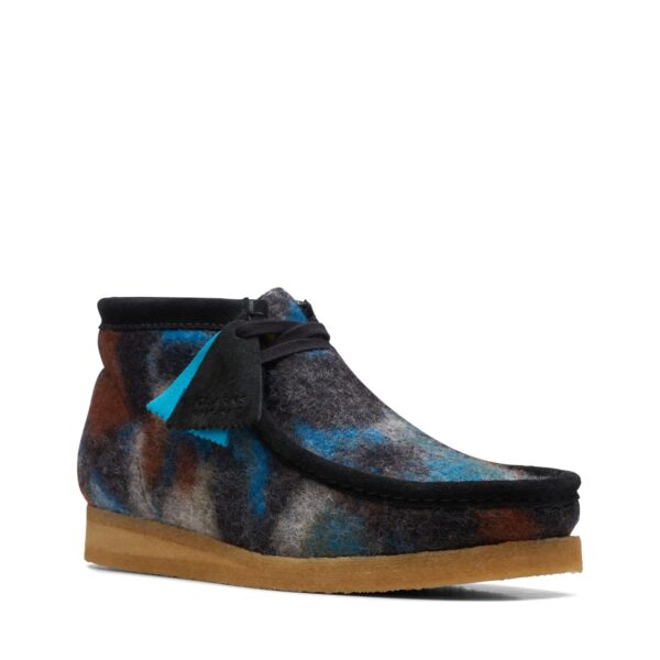 Wallabee Boot Black Wool