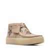 Wallabee Cup Boot  Tan Floral Txt - Image 3